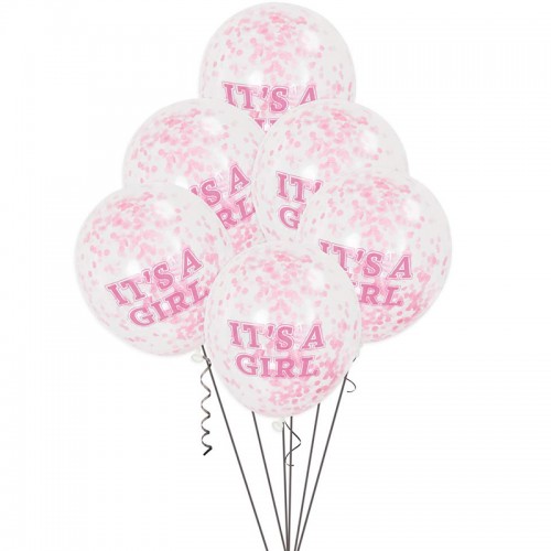 Balões Confetis "It's a Girl"